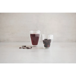 Bodum 0699965256753 Juego de 6 Vasos Térmicos Titlis Doble Pared Transparente 0,35 l