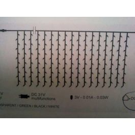 DKD Home Decor Luces Navidad Tradicional Amarillo 100 x 100 cm 5mm IP44 LED