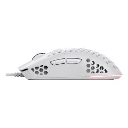 Trust GXT 928 HELOX Ratón Juego para Mano Derecha USB Óptico 6400 DPI, Blanco - 25389