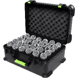 SBG Estuche de Transporte de Polietileno para 30 Micrófonos con Cierre TSA