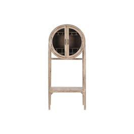 DKD Home Decor Mueble Bar Alpino de Madera Reciclada, Teca y Cristal Natural con 2 Puertas 40x182x75 cm DKD Home Decor Mueble Bar Alpino de Madera Reciclada, Teca y Cristal Natural con 2 Puertas 40x182x75 cm