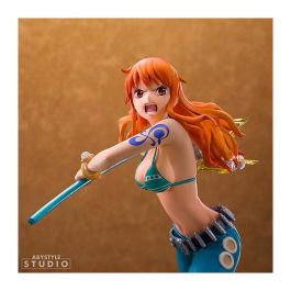ABYstyle Figura One Piece Nami Modo Combate 1/10 (16 cm) PVC con Climat-Tact y Base de Efectos