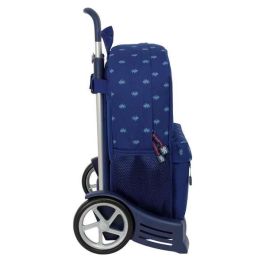 Mochila Escolar con Ruedas Harry Potter Captain Azul marino 32 x 43 x 14 cm