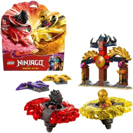 LEGO 71826 Ninjago Pack Combate Spinjitzu del Dragón con Minifiguras Arin y Ras y Spinners