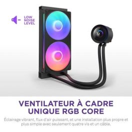 NZXT Kraken 240 RGB V2 RL-KR240-B2 240mm AIO Liquid Cooler con Pantalla 1.54" y Ventiladores RGB Core Negro