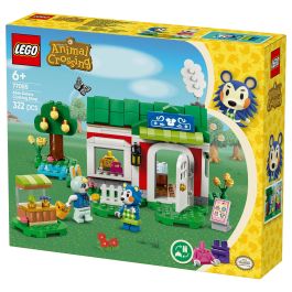 LEGO Animal Crossing Tienda Ropa Hermanas Manitas 77055 Set de Construcción para Niños y Niñas +6 Años con Minifiguras de Pili y Ariel