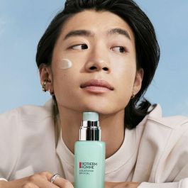 Biotherm Homme Aquapower Advanced Gel SPF14 | Hidratante Facial Protector para Hombre con Life Plankton | Gel Ligero Piel Mixta-Seca 75 ml