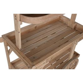 DKD Home Decor Expositor Shabby Natural de Abeto y MDF 53 x 167 x 108 cm Desmontable