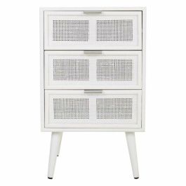 Mesita de Noche Alexandra House Living Blanco 36 x 71 x 42 cm