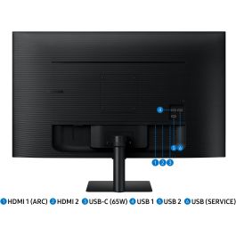 Samsung LS32DM700UUXEN Monitor Smart TV 32" 4K UHD LED VA 4ms Tizen Wifi USB-C HDMI Negro