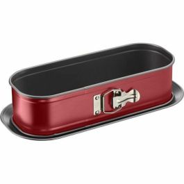 Molde de pastel Delibake TEFAL en acero - Ø 30 x 11 cm - Rojo y gris - Con bisagra