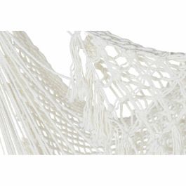 DKD Home Decor Silla Colgante de Jardín y Terraza, Crudo, Algodón y Poliéster con Flecos, Ancho 100 cm, Capacidad 100 kg DKD Home Decor Silla Colgante de Jardín y Terraza, Crudo, Algodón y Poliéster con Flecos, Ancho 100 cm, Capacidad 100 kg