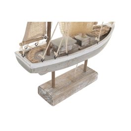 DKD Home Decor Figura Barco Pesquero Natural Led Mdf 28 x 41.5 x 8 cm (2 Unidades)