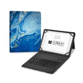 SUBBLIM funda de tablet con teclado bluetooth Keytab Pro BT Trendy Marmol Azul Precio: 8.49999953. SKU: B1JQA8HK5W