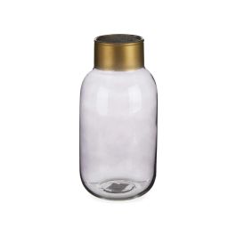 Giftdecor Jarrón de Cristal Liso Oro Pequeño Antracita, Vidrio, Gris y Oro, 11.5x24x11.5 cm (6 Unidades) Giftdecor Jarrón de Cristal Liso Oro Pequeño Antracita, Vidrio, Gris y Oro, 11.5x24x11.5 cm (6 Unidades)