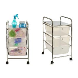 Cajonera 3 Cajones Transparente Berilo 32x62x37 cm, Plastico y Acero Precio: 34.89000031. SKU: S3601610
