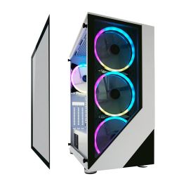 LC-Power 803W Midi Tower Gaming RGB Negro/Blanco ATX Micro-ATX Mini-ITX Vidrio Templado para Juegos