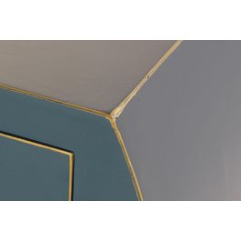 Consola Oriental DKD Home Decor Azul Petroleo Dorado 26 x 80 x 96 cm