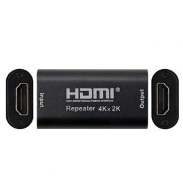 Nanocable 10.15.1201 Repetidor HDMI Hembra-Hembra v1.4b 4K 2160p Deep Color, hasta 40m, Conectores Oro Negro
