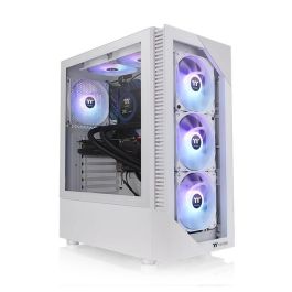 Thermaltake View 200 TG Snow ARGB Caja PC Midi Tower Blanca con 3x Ventiladores 120mm ARGB y Bahías de 2.5/3.5 pulgadas Thermaltake View 200 TG Snow ARGB Caja PC Midi Tower Blanca con 3x Ventiladores 120mm ARGB y Bahías de 2.5/3.5 pulgadas