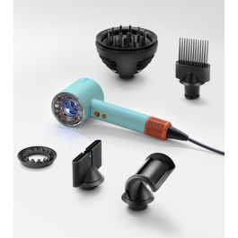 Dyson Supersonic Nural Secador de Pelo (Ceramic Patina/Topaz) - Azul/Naranja, 1600W, 3 velocidades, 4 ajustes de calor