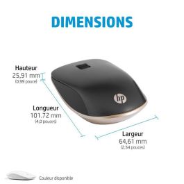 HP Ratón Bluetooth 410 Slim Plata con Conectividad Bluetooth Avanzada y Larga Duración de Batería