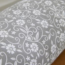 Today TOD1700240621365 Cojín Polochon CHARME Estampado Capuchino Gris Oscuro 45 x 15 cm