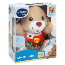 Vtech Baby Chant'toutou Brun Peluche Interactivo Musical con 3 Botones Luminosos para Bebés desde 3 Meses - Enseña Números, Palabras y Melodías
