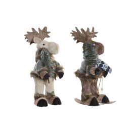 Figura Navidad Alpina DKD Home Decor Natural Beige 16 x 35 x 15 cm (2 Unidades) Precio: 32.79000054. SKU: B17ZS8WX6P