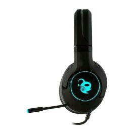 Auriculares con Micrófono CoolBox RGB Pro Deep Chroma Negro Auriculares con Micrófono CoolBox RGB Pro Deep Chroma Negro