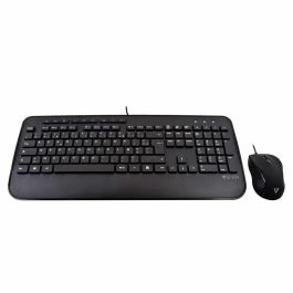 Teclado y Ratón V7 CKU300FR Negro Francés AZERTY Teclado y Ratón V7 CKU300FR Negro Francés AZERTY