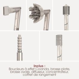 Shark FlexStyle HD446SLEU Secador y Moldeador de Pelo 2 en 1, 1400W, con 5 Accesorios - Champán Shark FlexStyle HD446SLEU Secador y Moldeador de Pelo 2 en 1, 1400W, con 5 Accesorios - Champán