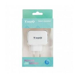 TooQ TQWC-2SC02WT Cargador de Pared USB Tipo-C y USB A 27W Blanco