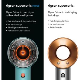 Dyson Supersonic Nural Secador de Pelo - Ceramic Patina/Topaz - 1600W con 3 Velocidades y 4 Ajustes de Temperatura