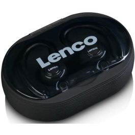 Lenco EPB-460BK Auriculares Bluetooth TWS Deportivos con Micrófono IPX5 Negro - 60h autonomía