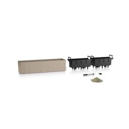 Lechuza LEC4008789156617 Jardinera Balconera Stone 80 Todo en Uno Beige