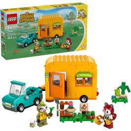 LEGO 77054 Animal Crossing Caravana de Gandulio y Tienda de Jardinería Juguete con 2 Minifiguras para Niños +7 años