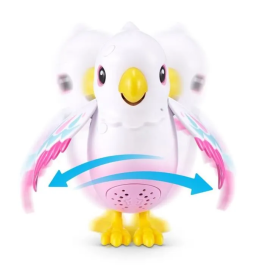 Zuru Pájaro interactivo Polly el pájaro mágico Reacciona al tacto Canta y se mueve A partir de 3 años