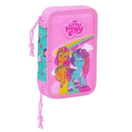 Plumier Doble My Little Pony Magic Rosa Turquesa 12.5 x 19.5 x 4 cm 28 piezas Precio: 11.88999966. SKU: B1F67PPN36