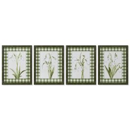 Cuadro Shabby DKD Home Decor Verde Beige 2.5 x 40 x 30 cm (4 Unidades) Precio: 114.69000004. SKU: B1E9TTCG7R