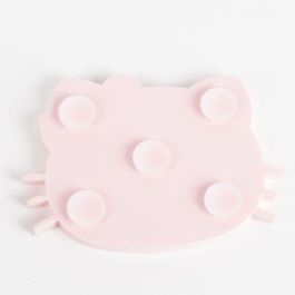 Hello Kitty Comedero de Silicona para Perro, Cuenco Rosa para Mascotas con Diseño Oficial Hello Kitty, 18.5 x 12.7 x 2.0 cm