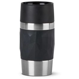 Emsa Travel Mug Compact Termo de Viaje con Tapa Giratoria, 0.3L, Negro/Acero Inoxidable, Doble Pared Antifugas, Apto Lavavajillas Precio: 44.5000006. SKU: B1CFJKKFVV