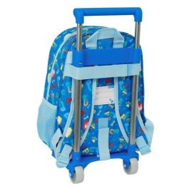 Mochila Escolar con Ruedas The Paw Patrol Pups rule Azul 26 x 34 x 11 cm