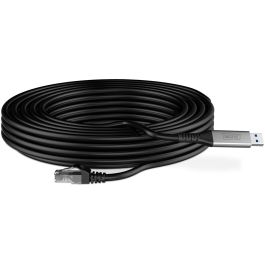 DIGITUS USB 3.2 Gen1 a RJ45 Ethernet Cable, 1 Gbit/s, 10 m, Cat6a, S/FTP (S-STP), Negro