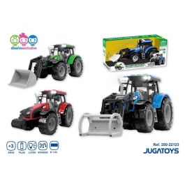 Tractor friccion con luz y sonidos, escala 1:32, 14x29x11cm - modelos surtidos