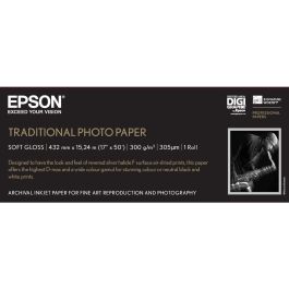 Epson GF papel Photo Traditional 17" x 15,2m - 300 g/m2 Epson GF papel Photo Traditional 17" x 15,2m - 300 g/m2 Precio: 126.59000035. SKU: B1G3CYM4ZW