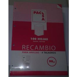 Recambio Pacsa Fº 100H 90G 4 Taladros Cuadric.4X4 Precio: 2.6899994. SKU: B15L2CNXQ7