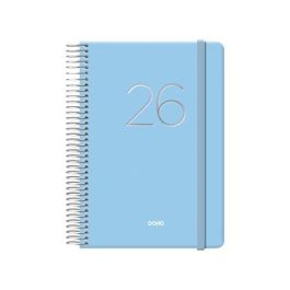 Agenda Anual (2026) Dohe Gloss Espiral Tapa Extra Con Goma 125X180 D/P Azul Precio: 17.5000001. SKU: S8404148