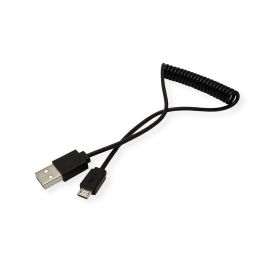 ROLINE 11.02.8317 Cable USB 2.0 A-Micro B, 1 Metro, Negro