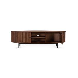 GINER Y COLOMER Mueble TV 2 Puertas en Madera de Acacia Cerezo